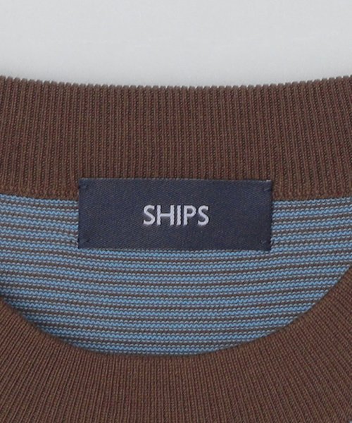 SHIPS MEN(シップス　メン)/SHIPS: 16ゲージ コットン ボーダー ライト ニットTシャツ/img43