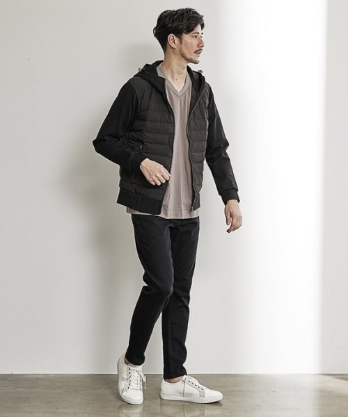 【SORONA/ソロナ】フーデッド機能中綿ブルゾン 