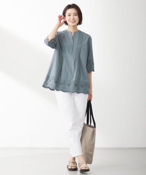 J.PRESS LADIES（LARGE SIZE）(J．プレス　レディス（大きいサイズ）)/【洗える】BASIC STRETCH DENIM ストレート パンツ/img17