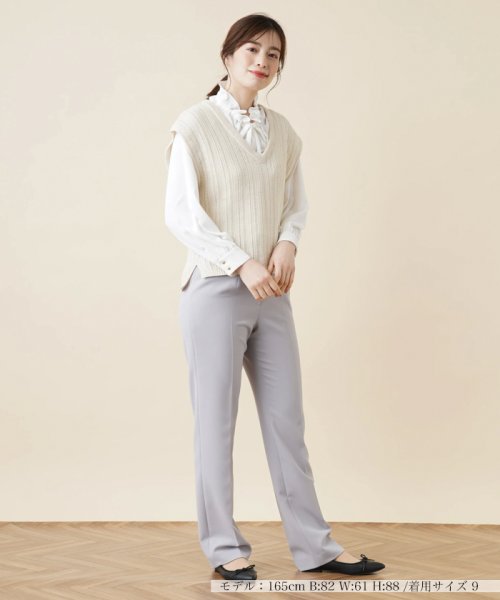 Vネックニットベスト 