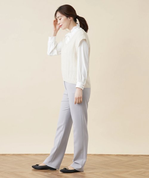 Vネックニットベスト 