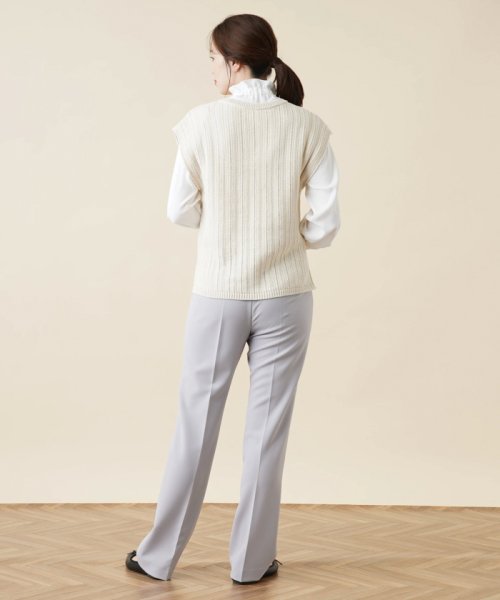 Vネックニットベスト 