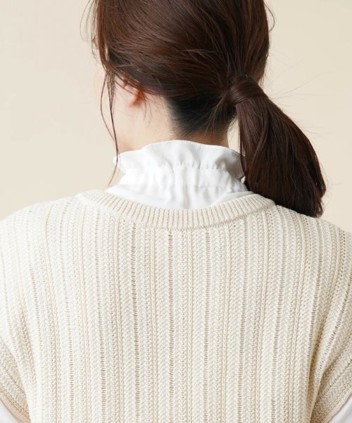 Vネックニットベスト 