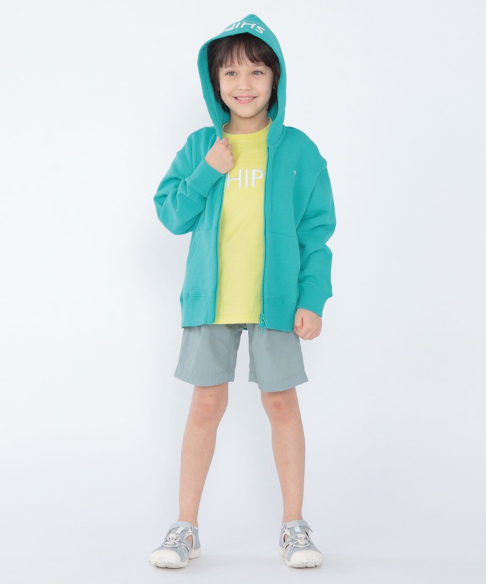 SHIPS KIDS:100～130cm / ロゴ フード ジップ パーカー(505131696