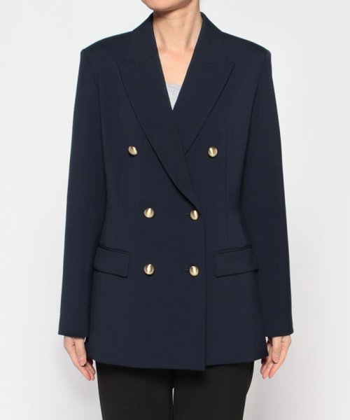 リオペルダブル6ボタンジャケット ネイビー B75 W59 H80　着用サイズ：02 J1935946790(14876円)