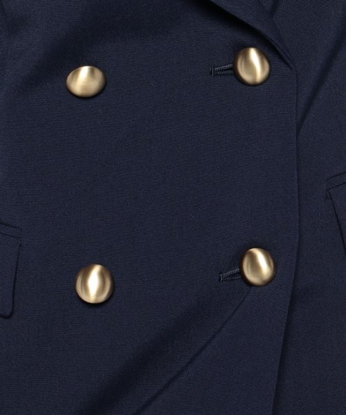 リオペルダブル6ボタンジャケット ネイビー B75 W59 H80　着用サイズ：02 J1935946790(14876円)