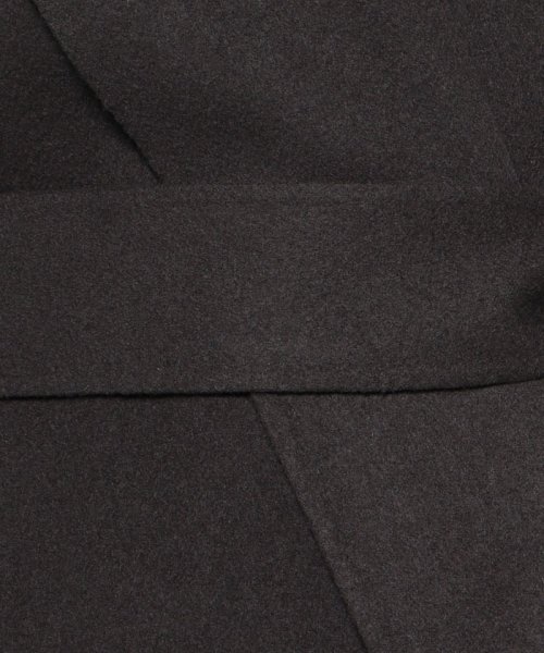 カシミヤ混リバーショールカラーコート B75 W59 H80　着用サイズ：02