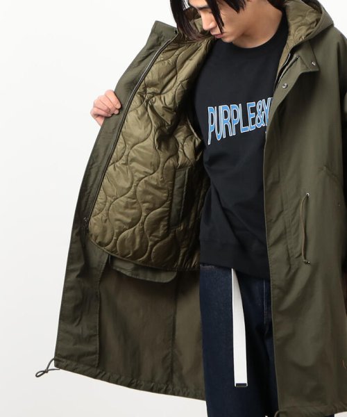 ナイロンタッサー ４ＷＡＹ モッズコート［フーデットベストセット］ 