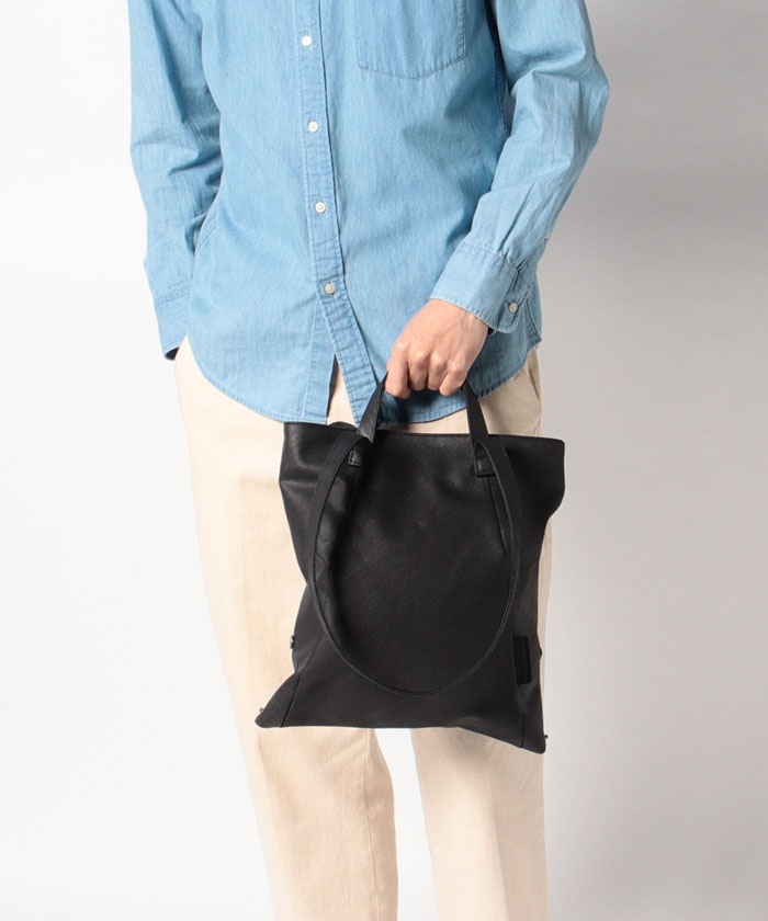 Fabric small tote 'loop handle' brush(505122404) | パトリック