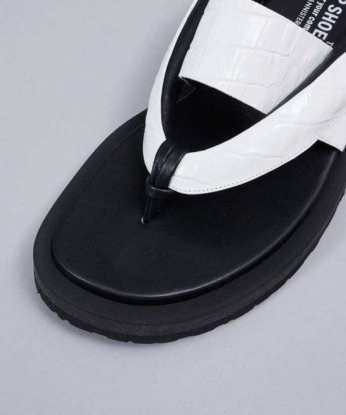 ALFREDOBANNISTER(ALFREDOBANNISTER)/＜クロコ型押し＞【WRAP SHOES】ボリュームソール 雪駄 トングサンダル/img04