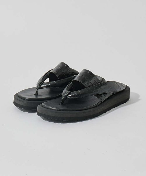 ALFREDOBANNISTER(ALFREDOBANNISTER)/＜クロコ型押し＞【WRAP SHOES】ボリュームソール 雪駄 トングサンダル/img08