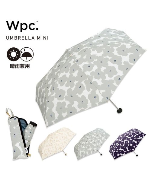 Wpc．(Wpc．)/【Wpc.公式】雨傘 ハナプリント ミニ  50cm 晴雨兼用 レディース 傘 折りたたみ 折り畳み 折りたたみ傘/img01