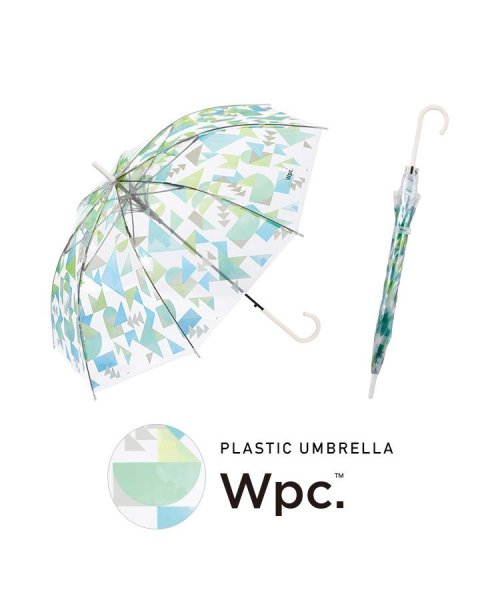 Wpc．(Wpc．)/【Wpc.公式】［ビニール傘］つみきグリーン 60cm ジャンプ傘 レディース 長傘/img01