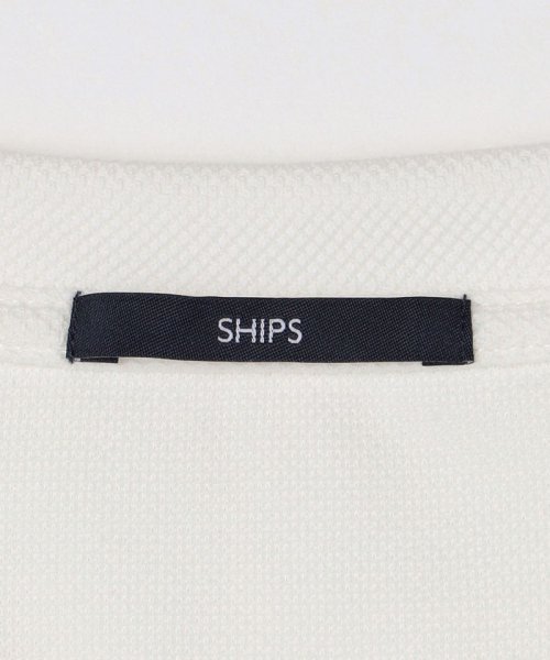 SHIPS MEN(シップス　メン)/*SHIPS: ワンポイント ロゴ バーズアイ Vネック ロングスリーブ Tシャツ (ロンT)/img17