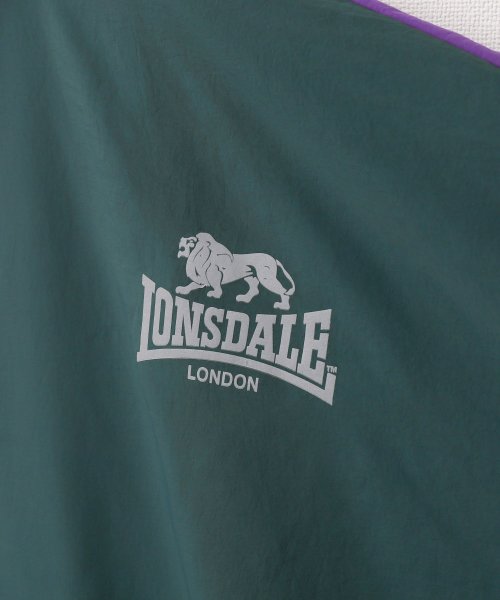 ZIP FIVE(ジップファイブ)/LONSDALE ナイロンワッシャーカラーブロックボリュームスリーブジャケット/img02