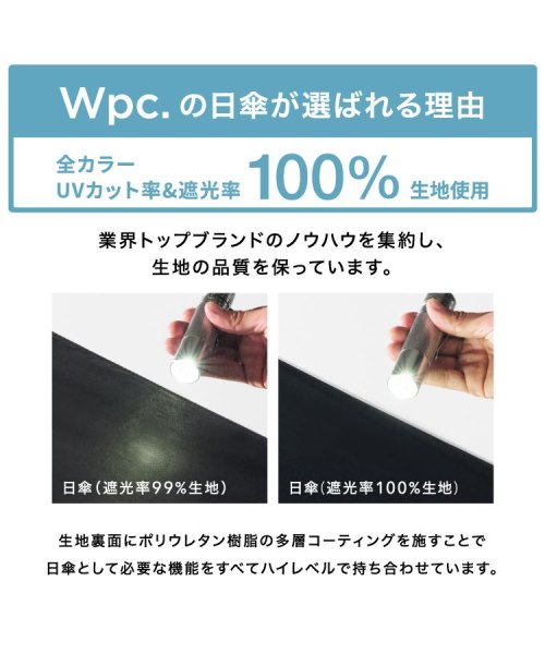 Wpc．(Wpc．)/【Wpc.公式】日傘 遮光パターンズプリント 55cm 完全遮光 UVカット100％ 遮熱 晴雨兼用 大きめ レディース 長傘 母の日 母の日ギフト プレゼント/img04