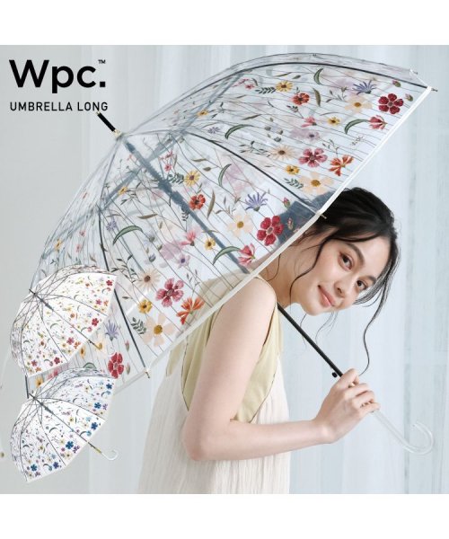 Wpc．(Wpc．)/【Wpc.公式】［ビニール傘］刺繍風アンブレラ 61cm ジャンプ傘 レディース 長傘/img01