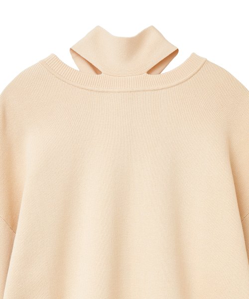 CLANE(クラネ)/W FACE NECK RIBBON KNIT TOPS/img19