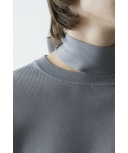 CLANE(クラネ)/W FACE NECK RIBBON KNIT TOPS/img29
