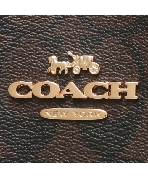 COACH(コーチ)/コーチ アウトレット ショルダーバッグ シグネチャー バケットバッグ ブラウン ブラック レディース COACH CA561 IMAA8/img08