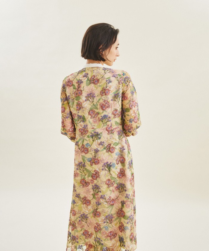 ボタニカルプリント刺繍ドレス(505136736)｜阪急百貨店公式通販サイト