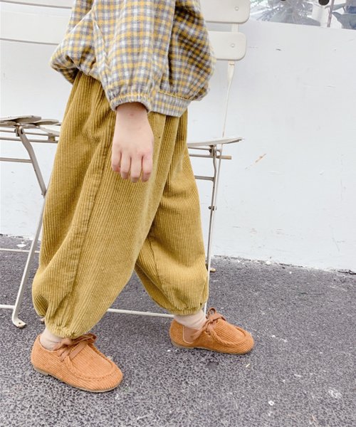 aimoha(aimoha（アイモハ）)/aimoha－KIDS－ 韓国子供服コーデュロイ素材裾絞りパンツ/img04