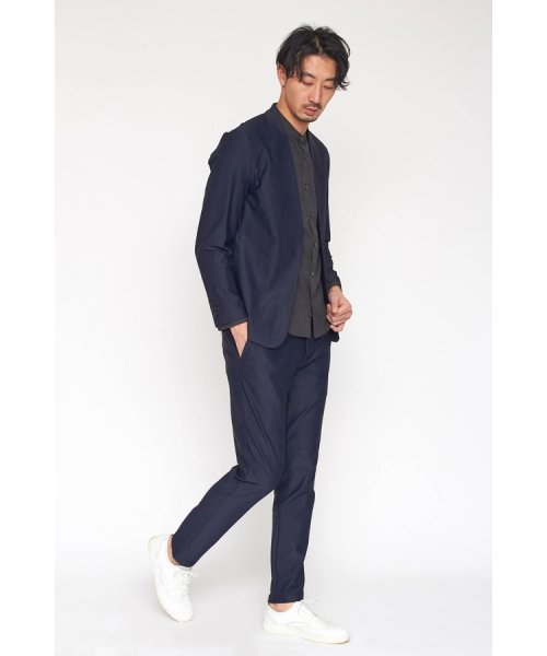 HIGH STREET∴4WAYジャガードノーカラージャケット HIGH