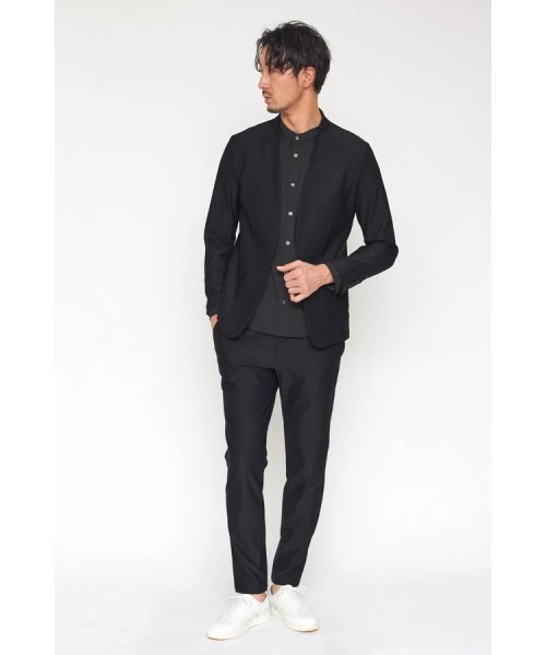 HIGH STREET∴4WAYジャガードノーカラージャケット HIGH