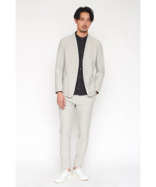 HIGH STREET∴4WAYジャガードノーカラージャケット HIGH