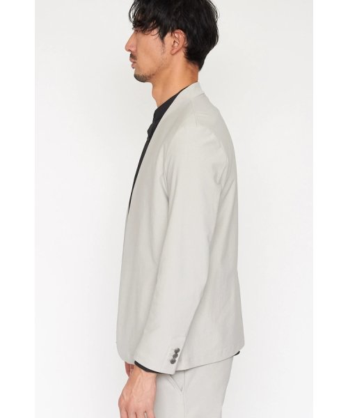 HIGH STREET∴4WAYジャガードノーカラージャケット HIGH