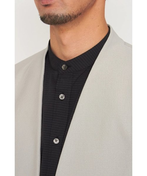 HIGH STREET∴4WAYジャガードノーカラージャケット HIGH