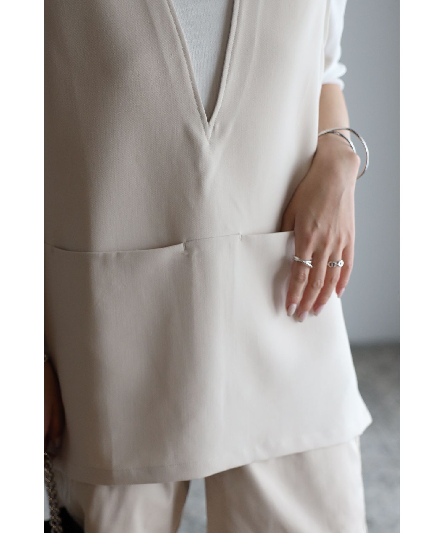 フロントポケットベスト(504465848) | ボンジュールサガン(Bonjour ...