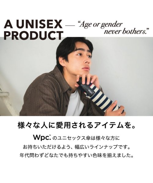 Wpc．(Wpc．)/【Wpc.公式】雨傘 UNISEX WIND RESISTANCE FOLDING UMBRELLA 65cm 耐風 継続はっ水 晴雨兼用 メンズ レディース/img02