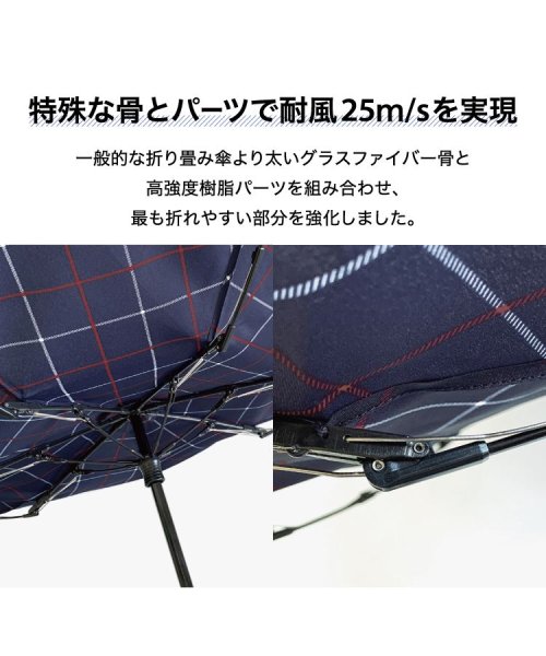 Wpc．(Wpc．)/【Wpc.公式】雨傘 UNISEX WIND RESISTANCE FOLDING UMBRELLA 65cm 耐風 継続はっ水 晴雨兼用 メンズ レディース/img04