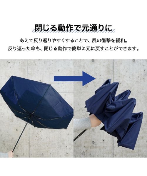 Wpc．(Wpc．)/【Wpc.公式】雨傘 UNISEX WIND RESISTANCE FOLDING UMBRELLA 耐風 晴雨兼用 メンズ 折りたたみ傘 父の日 ギフト/img05