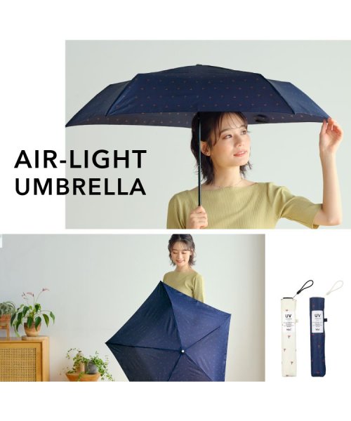 Wpc．(Wpc．)/【Wpc.公式】雨傘 [Air－Light] チェリー ミニ 55cm 超軽量 晴雨兼用 折りたたみ 折り畳み 折りたたみ傘/img02