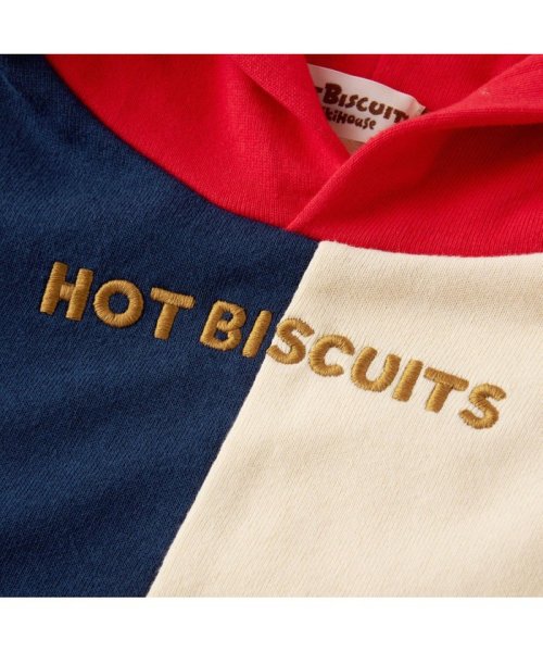 MIKI HOUSE HOT BISCUITS(ミキハウスホットビスケッツ)/マルチカラー配色切り替え ロゴパーカー/img30