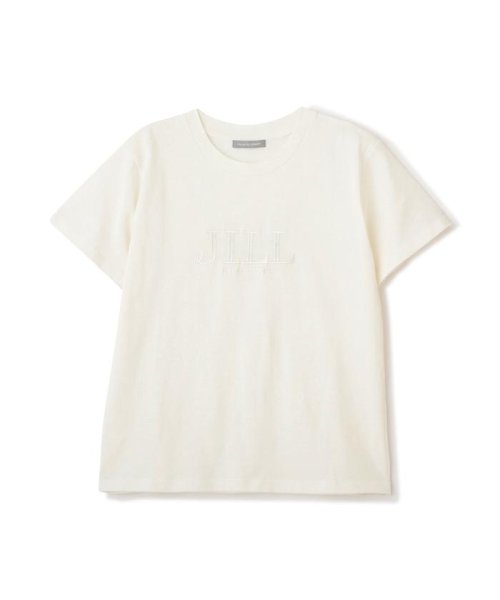 JILL by JILL STUART(ジル バイ ジル スチュアート)/シシュウロゴTシャツ　WEB限定カラー：バイカラー　ラベンダー/img01