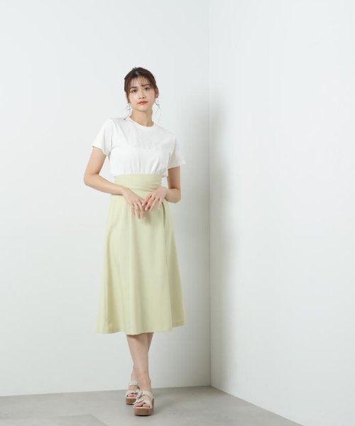 JILL by JILL STUART(ジル バイ ジル スチュアート)/シシュウロゴTシャツ　WEB限定カラー：バイカラー　ラベンダー/img04