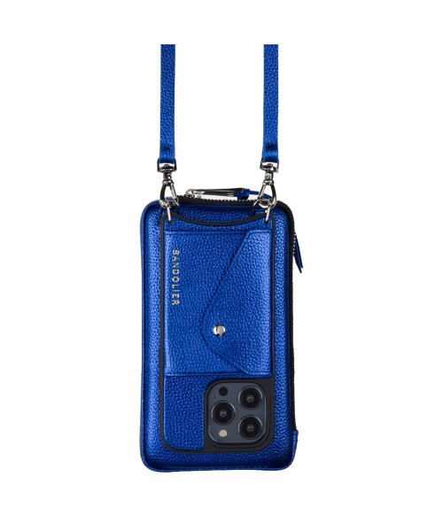 BANDOLIER(バンドリヤー)/BANDOLIER バンドリヤー ポーチ スマホ 携帯 エキスパンデッド メタリックブルー メンズ レディース EXPANDED METALLIC BLUE P/img02