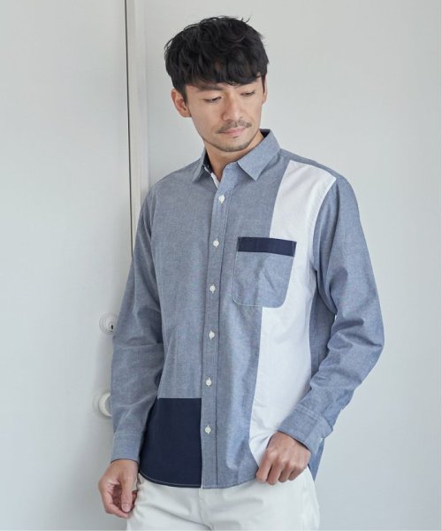 ikka(イッカ)/オックス切り替えシャツ/img12