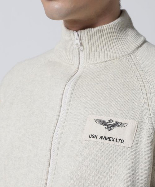 AVIREX(AVIREX)/COTTON STAND ZIP SWEATER TOPGUN / コットン スタンド ジップアップ セーター トップガン/img14