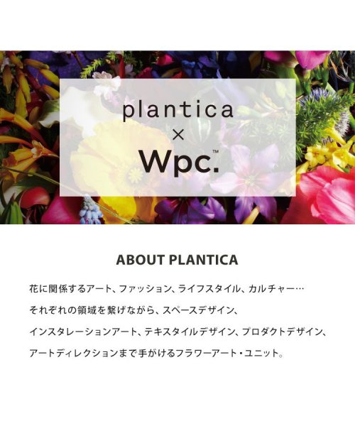 Wpc．(Wpc．)/【Wpc.公式】ビニール傘 [plantica×Wpc.]フラワーアンブレラ プラスティック 65cm レディース 長傘/img05