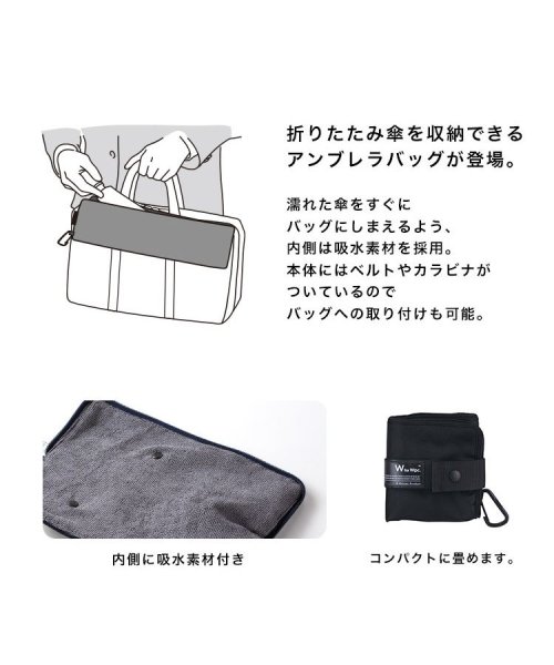 Wpc．(Wpc．)/【Wpc.公式】ビジネスアンブレラケース 撥水 防水 メンズ 折りたたみ傘袋 /img02