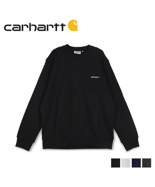 Carhartt(カーハート)/カーハート carhartt トレーナー スウェット プルオーバー クルーネック メンズ SCRIPT EMBROIDERY SWEATSHIRT ブラック グ/img01