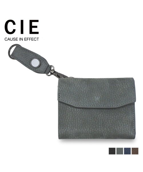 CIE(シー)/CIE シー 財布 三つ折り コンパクト ミドル ウォレット メンズ レディース 本革 COMPACT MIDDLE WALLET ブラック グレー ネイビー /img01