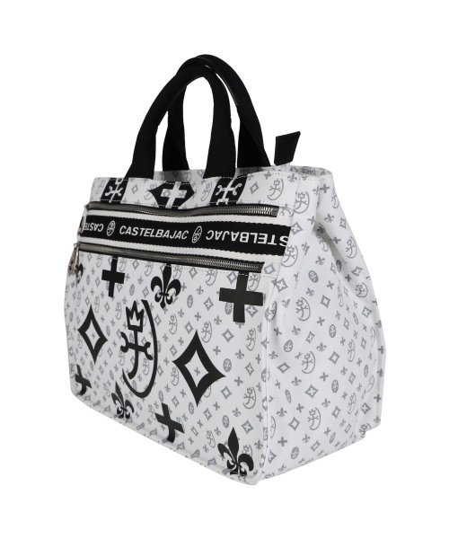 カステルバジャック CASTELBAJAC バッグ トートバッグ ニース メンズ レディース 大きめ ファスナー付き NICE ブラック ホワイト レッド 黒 カステルバジャック CASTELBAJAC NICE