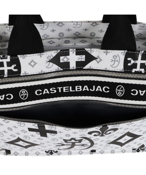 カステルバジャック CASTELBAJAC バッグ トートバッグ ニース メンズ レディース 大きめ ファスナー付き NICE ブラック ホワイト レッド 黒 カステルバジャック CASTELBAJAC NICE