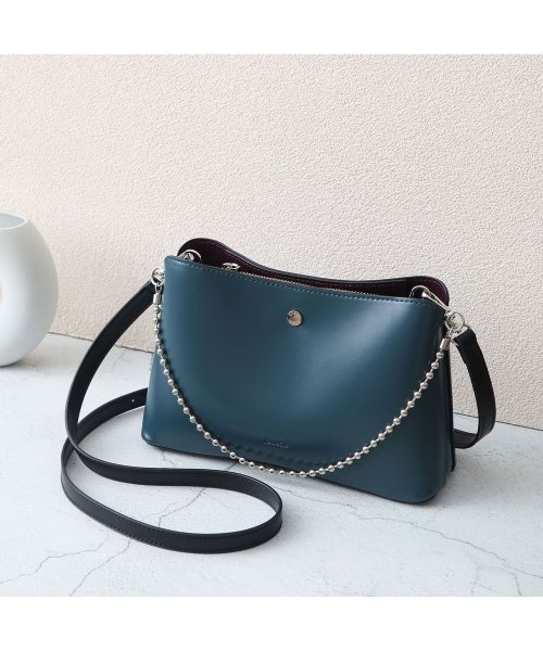 jouetie(ジュエティ)/ジュエティ jouetie カラーエッジ ショルダーバッグ レディース 斜めがけ SHOULDER BAG ブルー ダーク グリーン 80990B/img06