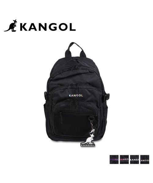 KANGOL(KANGOL)/カンゴール KANGOL リュック バッグ バックパック ニッキー メンズ レディース 30L NICKEY ブラック ホワイト パープル ピンク マルチ 黒 /img01